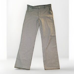 Uncommon Threads Workwear Men's 38x34 Houndstooth Chef Pants Pockets Straight Lg